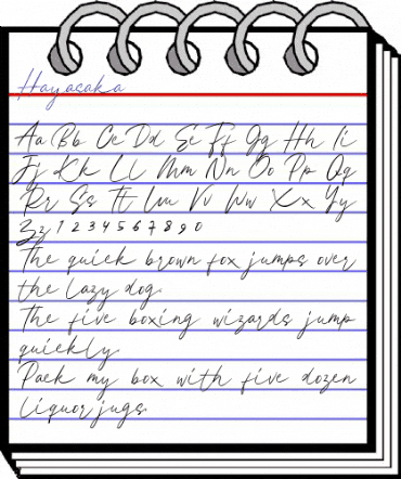 Hayasaka Regular animated font preview Hayasaka Regular animated font preview