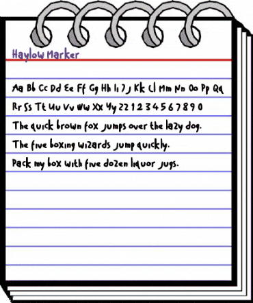 Haylow Marker Regular animated font preview Haylow Marker Regular animated font preview