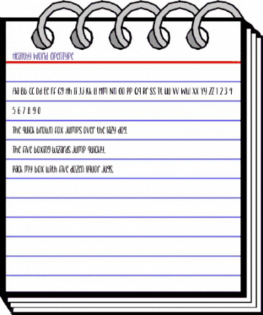 Healthy World Regular animated font preview Healthy World Regular animated font preview