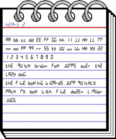 Heart 2 Regular animated font preview Heart 2 Regular animated font preview