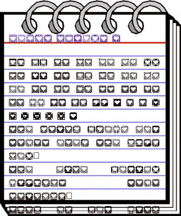 Heart Things 2 Normal animated font preview Heart Things 2 Normal animated font preview