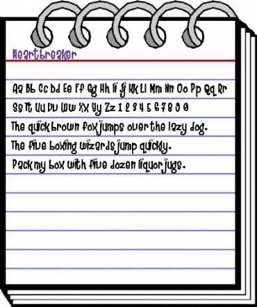 Heartbreaker Regular animated font preview Heartbreaker Regular animated font preview