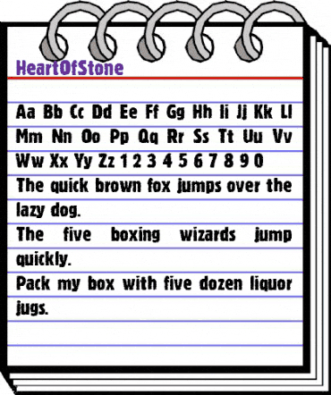 HeartOfStone Regular animated font preview HeartOfStone Regular animated font preview