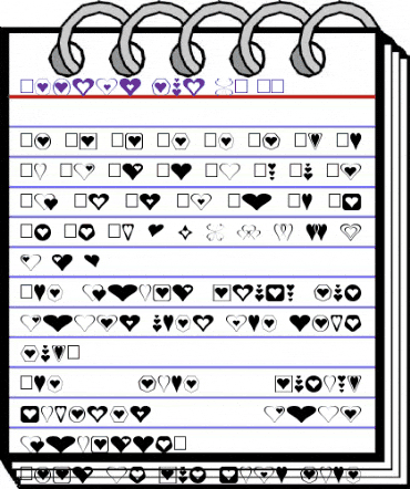 Hearts for 3D FX Normal animated font preview Hearts for 3D FX Normal animated font preview