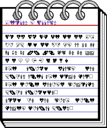 Hearts n Arrows Normal animated font preview