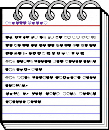 Hearts Salad Regular animated font preview Hearts Salad Regular animated font preview