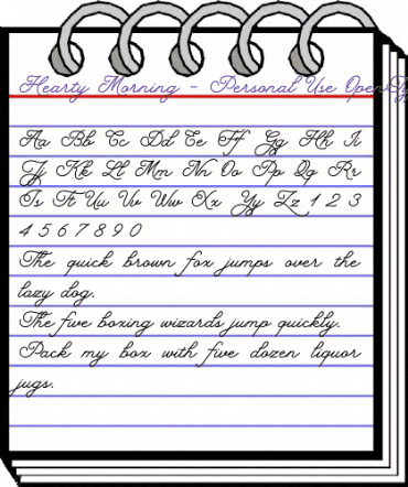 Hearty Morning - Personal Use Regular animated font preview Hearty Morning - Personal Use Regular animated font preview