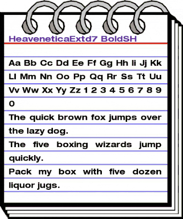 HeaveneticaExtd7 BoldSH animated font preview HeaveneticaExtd7 BoldSH animated font preview
