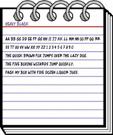 Heavy Black Regular animated font preview