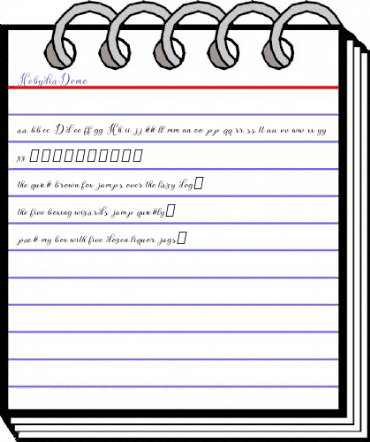 Hebydia Demo animated font preview