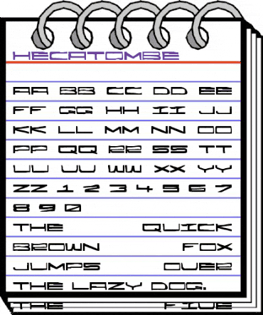 Hecatombe Regular animated font preview Hecatombe Regular animated font preview
