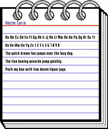 Hector Carre animated font preview