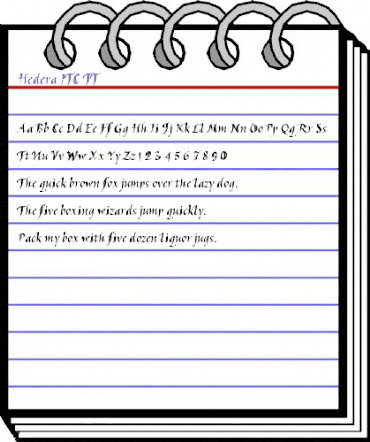 Hedera ITC TT Regular animated font preview Hedera ITC TT Regular animated font preview