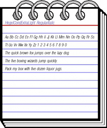 HegelCondExtraLight RegularItalic animated font preview HegelCondExtraLight RegularItalic animated font preview