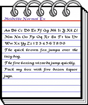 Heidelbe-Normal Ex Regular animated font preview Heidelbe-Normal Ex Regular animated font preview