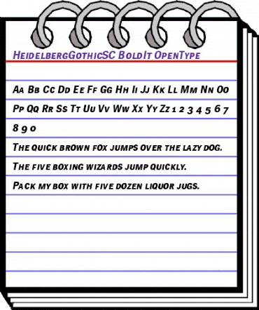 HeidelbergGothicSC BoldIt animated font preview HeidelbergGothicSC BoldIt animated font preview