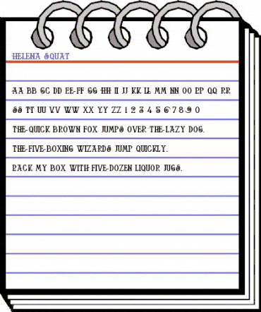 Helena-Squat Roman animated font preview Helena-Squat Roman animated font preview