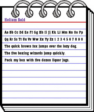 Helium Bold animated font preview Helium Bold animated font preview