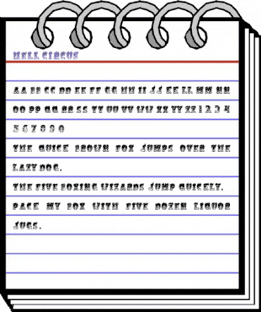 Hell Circus Regular animated font preview Hell Circus Regular animated font preview
