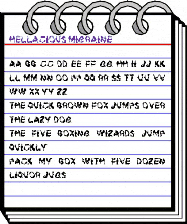 Hellacious Migraine Regular animated font preview Hellacious Migraine Regular animated font preview