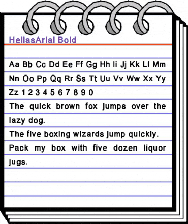 HellasArial Bold animated font preview HellasArial Bold animated font preview