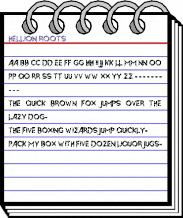 Hellion Roots animated font preview Hellion Roots animated font preview
