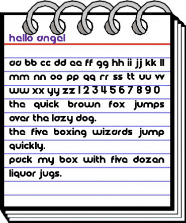 Hello Angel Regular animated font preview Hello Angel Regular animated font preview