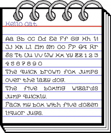 HelloCat Regular animated font preview HelloCat Regular animated font preview