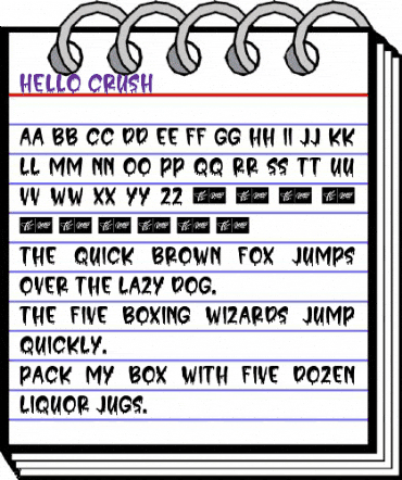 Hello Crush Regular animated font preview Hello Crush Regular animated font preview