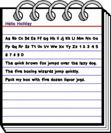 Hello Holiday Regular animated font preview Hello Holiday Regular animated font preview