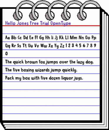 Hello Jones Free Trial Regular animated font preview Hello Jones Free Trial Regular animated font preview