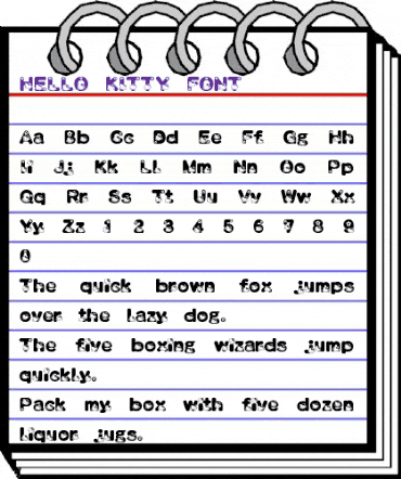 HELLO KITTY FONT Regular animated font preview HELLO KITTY FONT Regular animated font preview