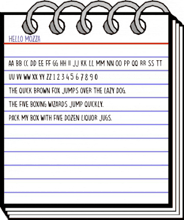 Hello Mozza Regular animated font preview Hello Mozza Regular animated font preview