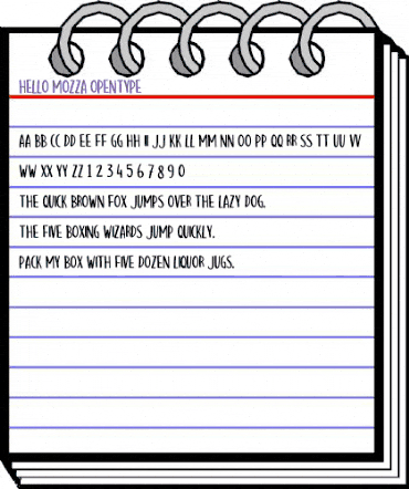 Hello Mozza Regular animated font preview Hello Mozza Regular animated font preview