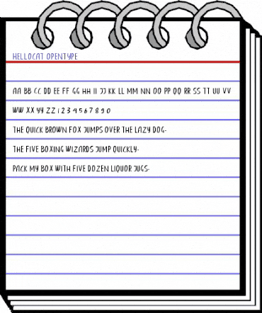 Hellocat Regular animated font preview Hellocat Regular animated font preview