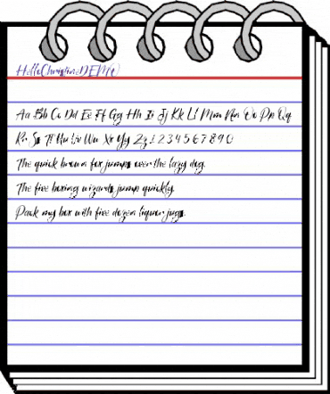 Hello Christine DEMO Regular animated font preview Hello Christine DEMO Regular animated font preview