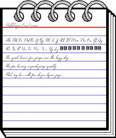 Hello Eisya Free Version Regular animated font preview Hello Eisya Free Version Regular animated font preview