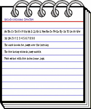 Hello Grizelle sans Regular animated font preview Hello Grizelle sans Regular animated font preview