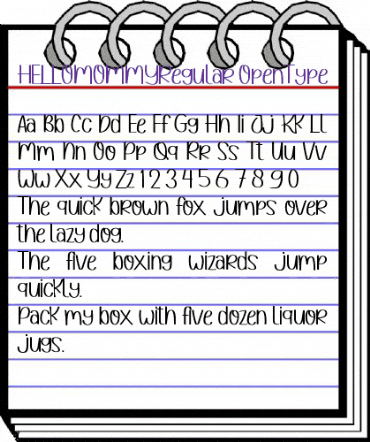 HELLO MOMMY Regular animated font preview HELLO MOMMY Regular animated font preview