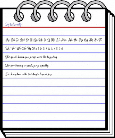 Hello Sweety Regular animated font preview Hello Sweety Regular animated font preview