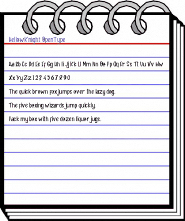 Hellow Knight Regular animated font preview Hellow Knight Regular animated font preview