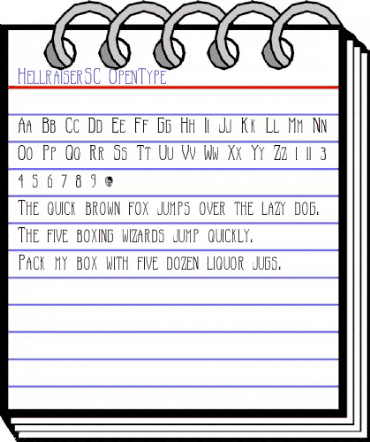 Hellraiser SC Regular animated font preview Hellraiser SC Regular animated font preview