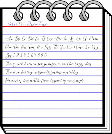 Helostar Regular animated font preview Helostar Regular animated font preview