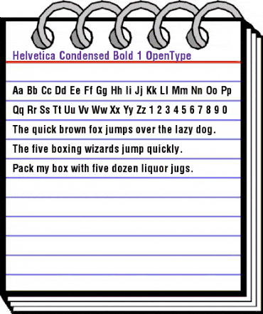 Helvetica Condensed Bold animated font preview Helvetica Condensed Bold animated font preview