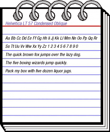 HelveticaNeue LT 57 Cn Oblique animated font preview HelveticaNeue LT 57 Cn Oblique animated font preview