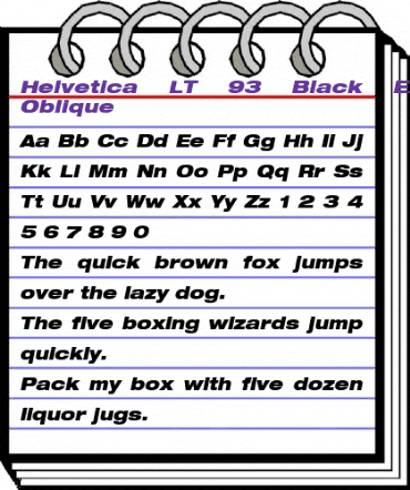 HelveticaNeue LT 93 BlackEx Oblique animated font preview HelveticaNeue LT 93 BlackEx Oblique animated font preview