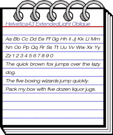 Helvetica43-ExtendedLight LightItalic animated font preview Helvetica43-ExtendedLight LightItalic animated font preview