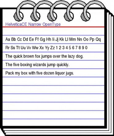 Helvetica CE Narrow animated font preview Helvetica CE Narrow animated font preview