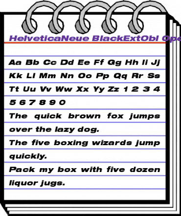 Helvetica Neue Regular animated font preview Helvetica Neue Regular animated font preview