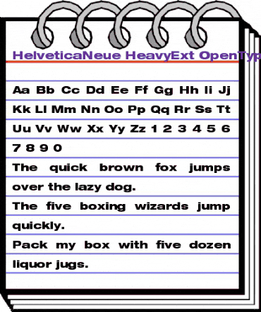 Helvetica Neue Regular animated font preview